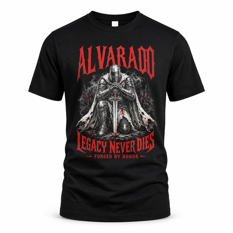 ALVARADO HS90-K04-109 - NAME Legacy Never Dies Forged By Honor Personalized Knight