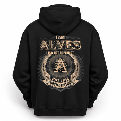 ALVES PH55-T25-Personalized Name Quote Apparel “I Am NAME May Not Be Perfect But I Am Limited Edition”