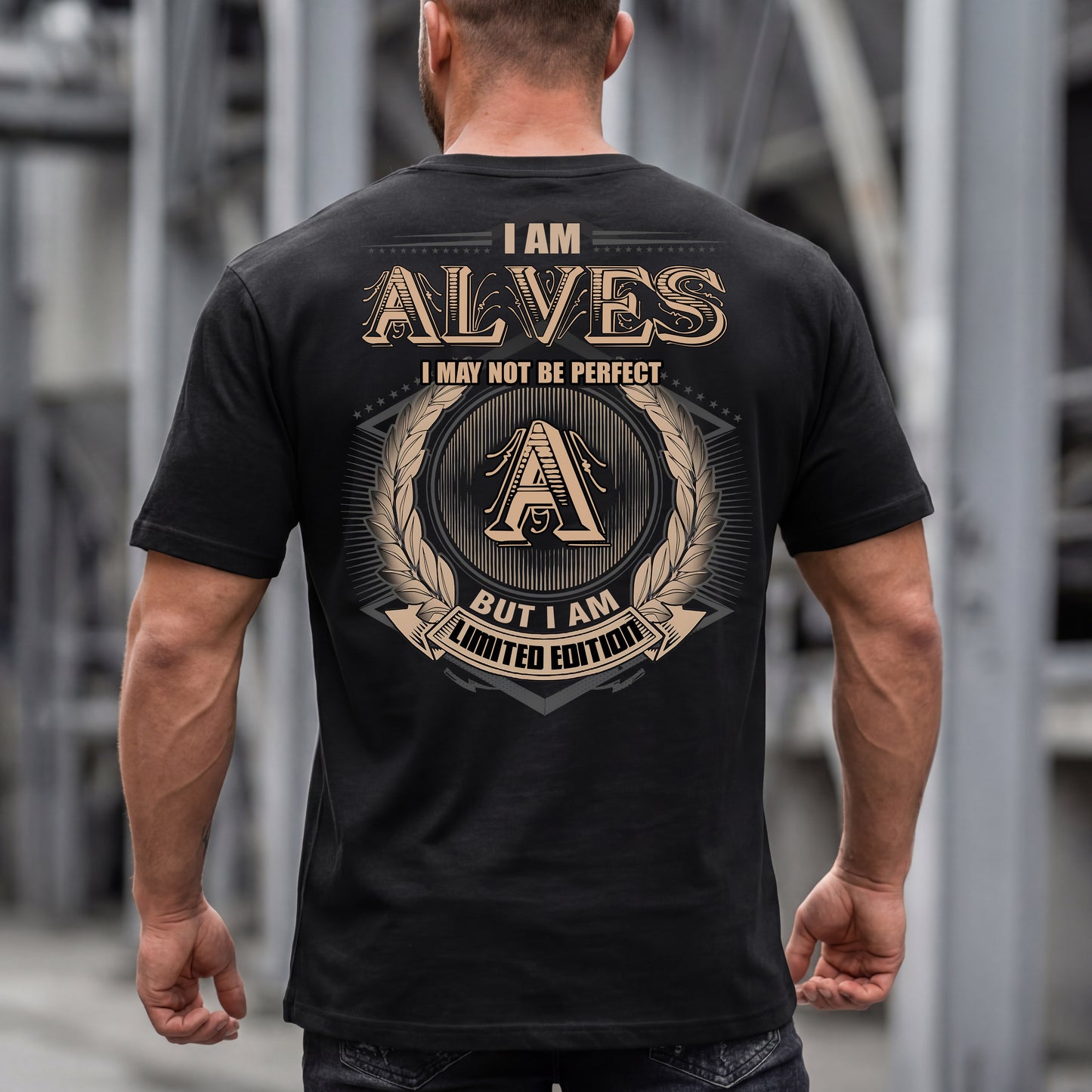 ALVES PH55-T25-Personalized Name Quote Apparel “I Am NAME May Not Be Perfect But I Am Limited Edition”