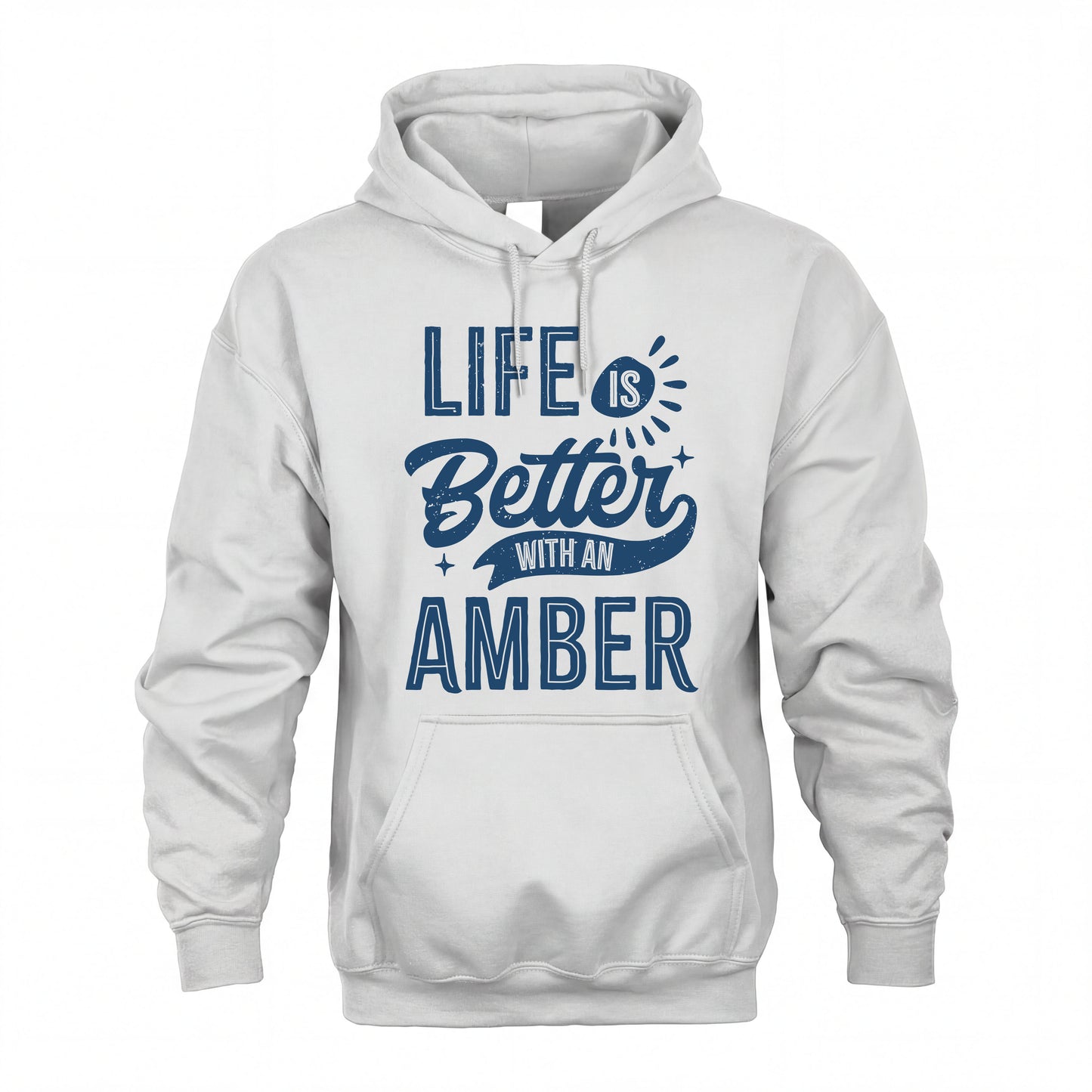 AMBER HH88-K2–Personalized Name Quote T-Shirt Life Is Better With Unisex Gift