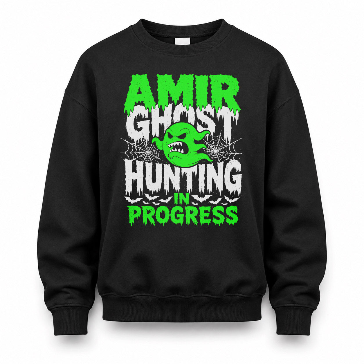 AMIR HW22-K06-109 - NAME Ghost Hunting In Progress Personalized Halloween Shirt