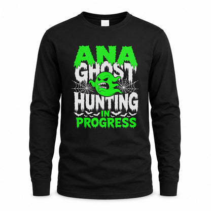 ANA HW22-K06-109 - NAME Ghost Hunting In Progress Personalized Halloween Shirt
