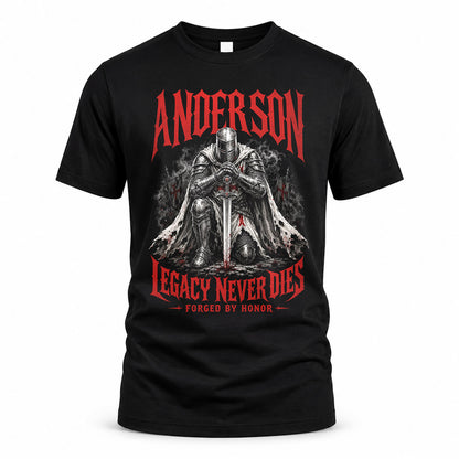 ANDERSON HS90-K04-109 - NAME Legacy Never Dies Forged By Honor Personalized Knight