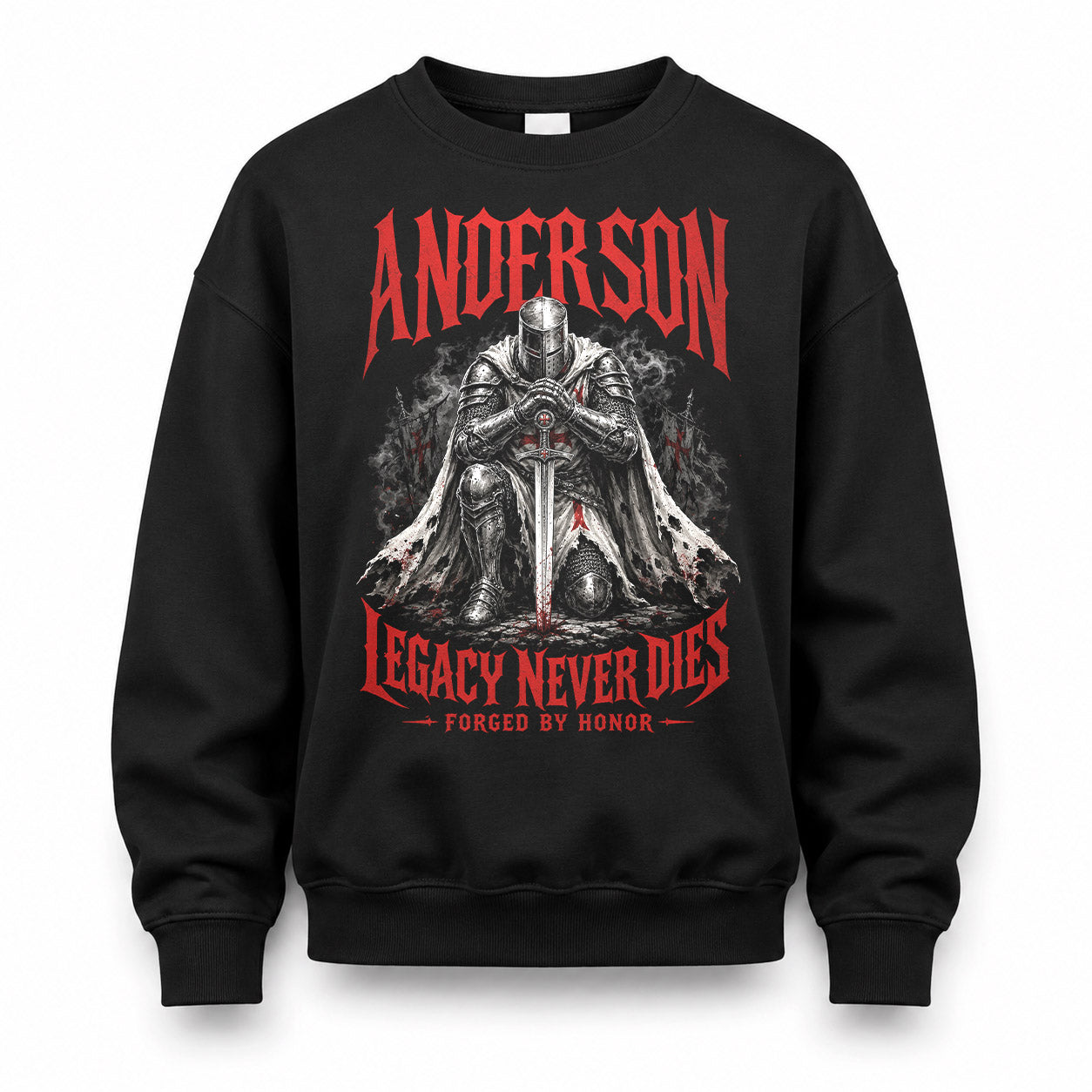 ANDERSON HS90-K04-109 - NAME Legacy Never Dies Forged By Honor Personalized Knight
