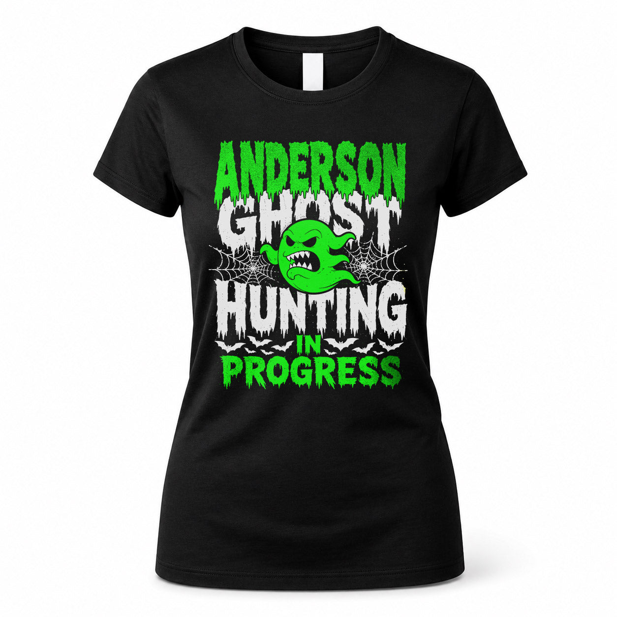 ANDERSON HW22-K06-109 - NAME Ghost Hunting In Progress Personalized Halloween Shirt