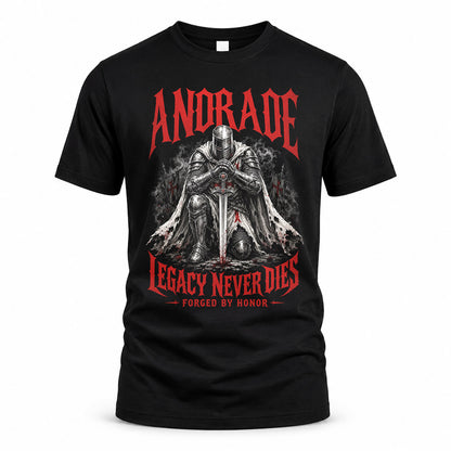 ANDRADE HS90-K04-109 - NAME Legacy Never Dies Forged By Honor Personalized Knight