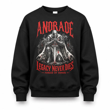 ANDRADE HS90-K04-109 - NAME Legacy Never Dies Forged By Honor Personalized Knight