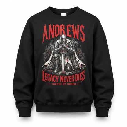 ANDREWS HS90-K04-109 - NAME Legacy Never Dies Forged By Honor Personalized Knight