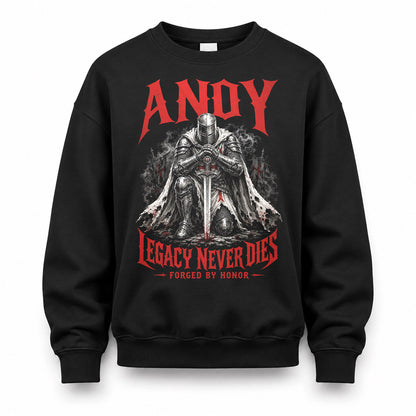 ANDY HS90-K04-109 - NAME Legacy Never Dies Forged By Honor Personalized Knight