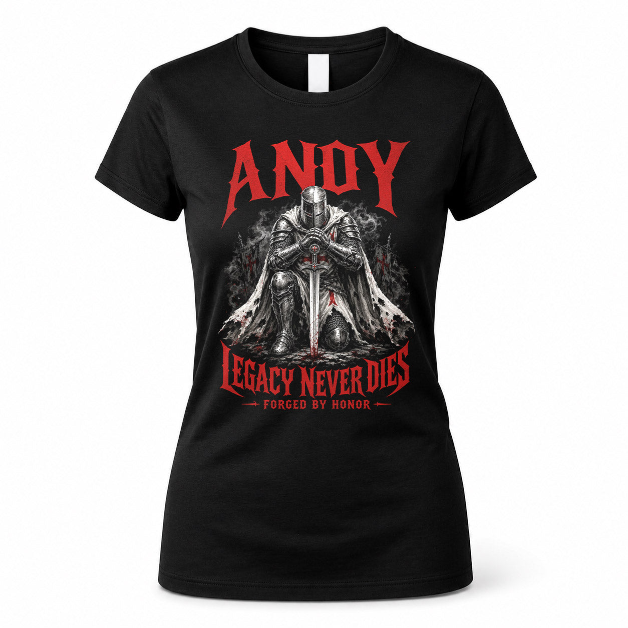 ANDY HS90-K04-109 - NAME Legacy Never Dies Forged By Honor Personalized Knight