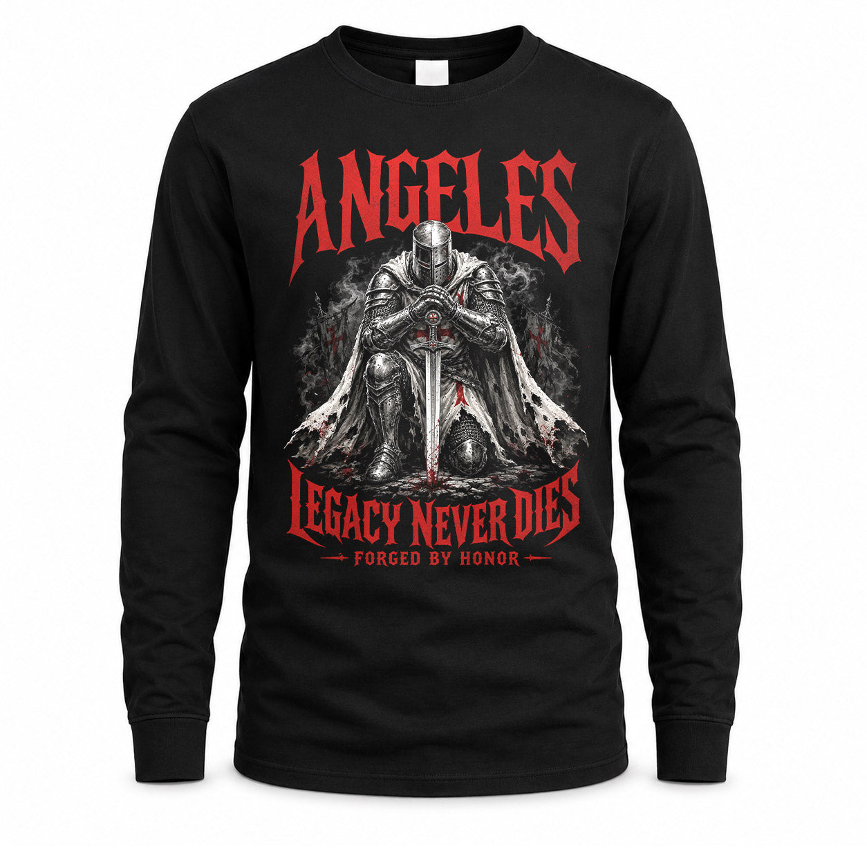 ANGELES HS90-K04-109 - NAME Legacy Never Dies Forged By Honor Personalized Knight