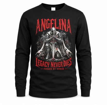 ANGELINA HS90-K04-109 - NAME Legacy Never Dies Forged By Honor Personalized Knight