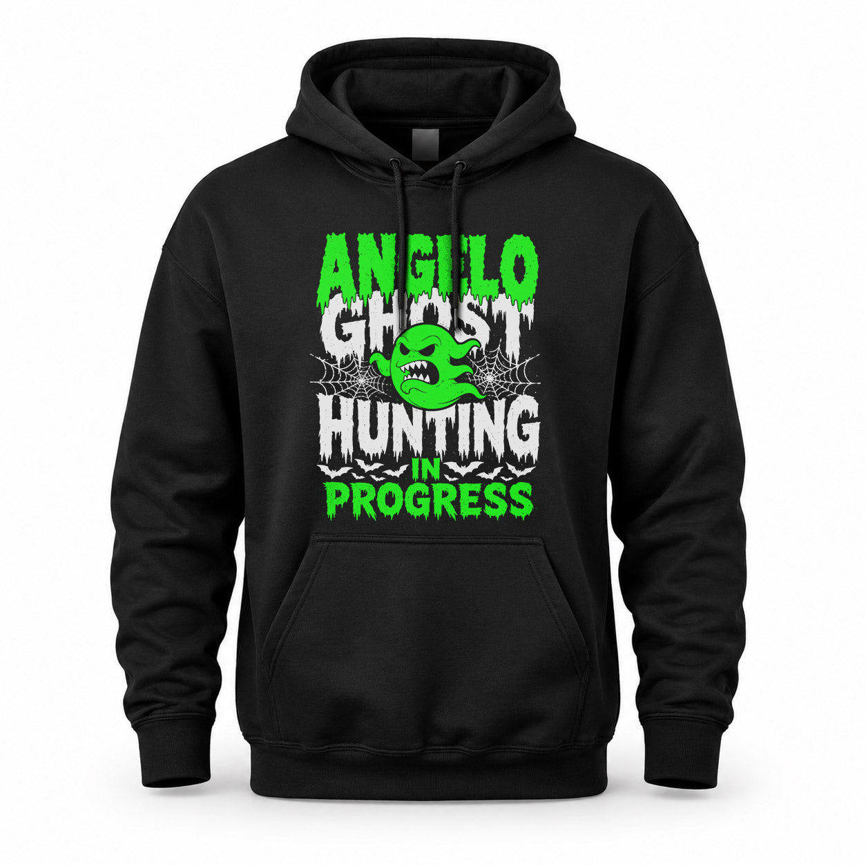 ANGELO HW22-K06-109 - NAME Ghost Hunting In Progress Personalized Halloween Shirt
