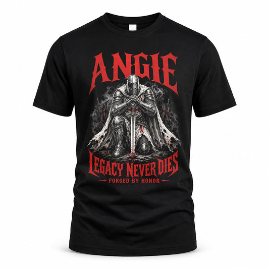 ANGIE HS90-K04-109 - NAME Legacy Never Dies Forged By Honor Personalized Knight