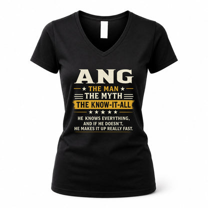 ANG TM90-K04-125 - NAME Legendary Know-It-All Personalized Funny Shirt