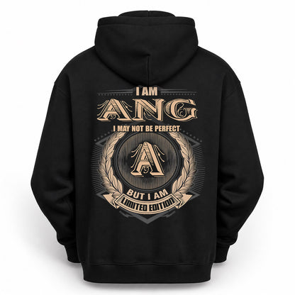 ANG PH55-T25-Personalized Name Quote Apparel “I Am NAME May Not Be Perfect But I Am Limited Edition”