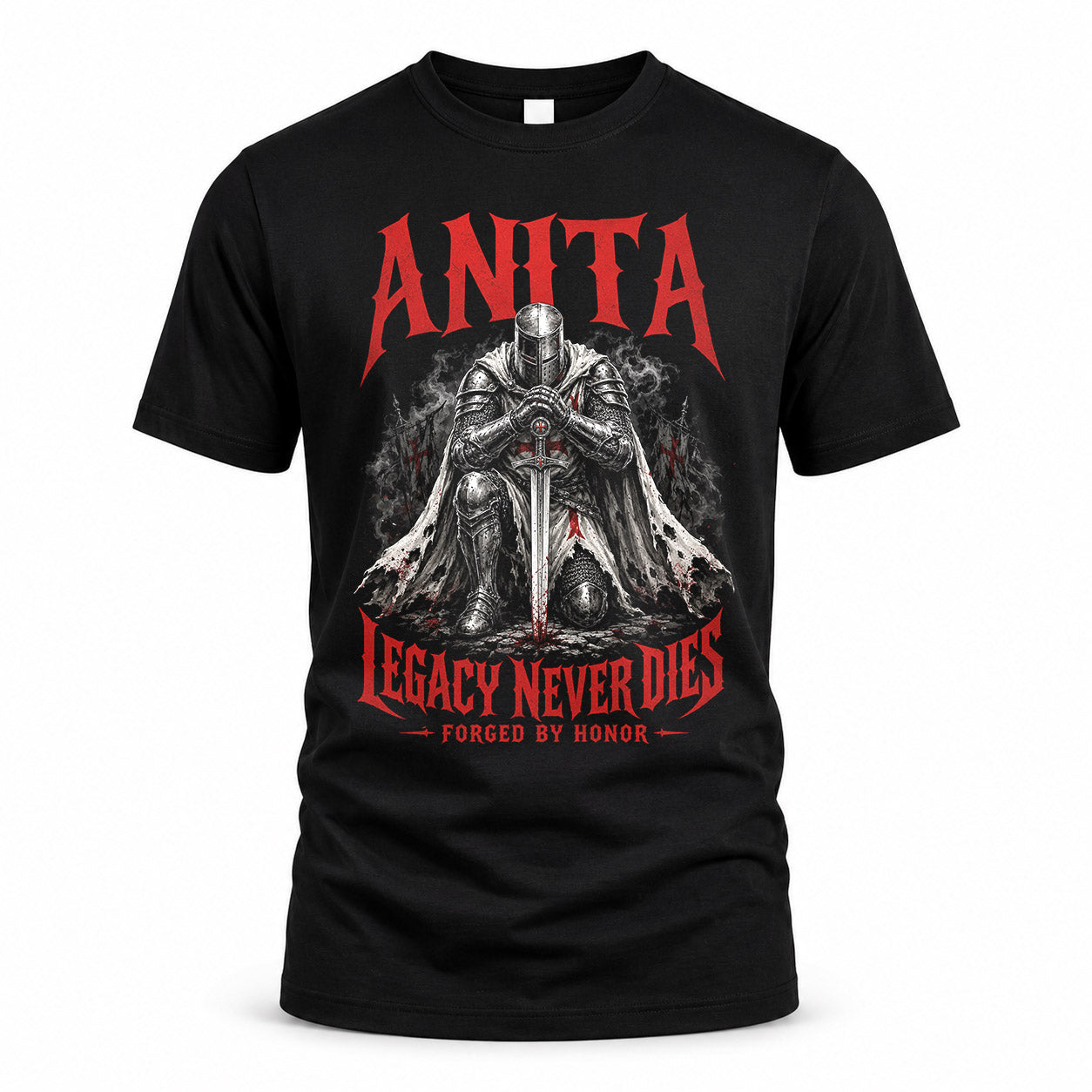 ANITA HS90-K04-109 - NAME Legacy Never Dies Forged By Honor Personalized Knight