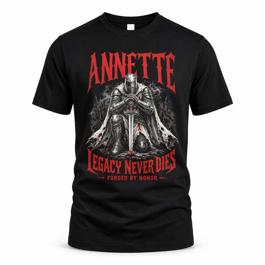 ANNETTE HS90-K04-109 - NAME Legacy Never Dies Forged By Honor Personalized Knight