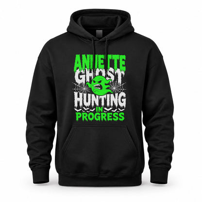 ANNETTE HW22-K06-109 - NAME Ghost Hunting In Progress Personalized Halloween Shirt