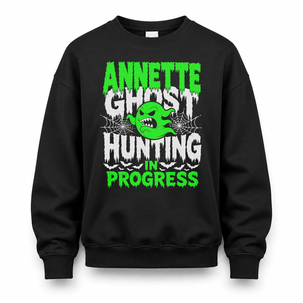 ANNETTE HW22-K06-109 - NAME Ghost Hunting In Progress Personalized Halloween Shirt