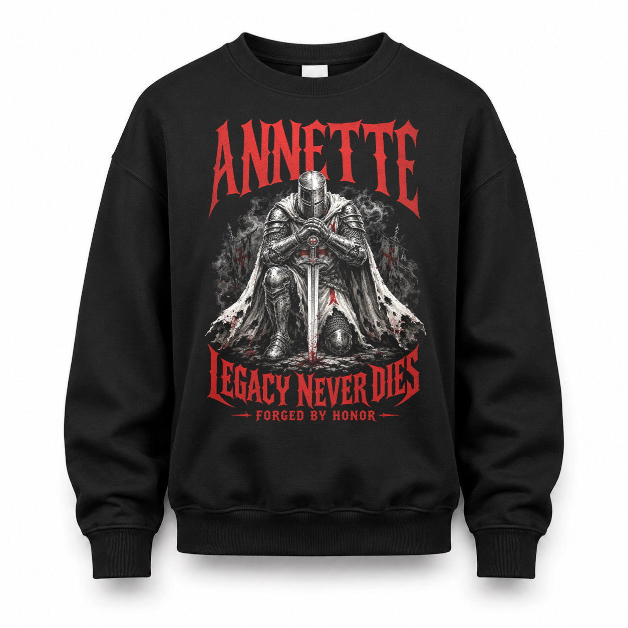 ANNETTE HS90-K04-109 - NAME Legacy Never Dies Forged By Honor Personalized Knight