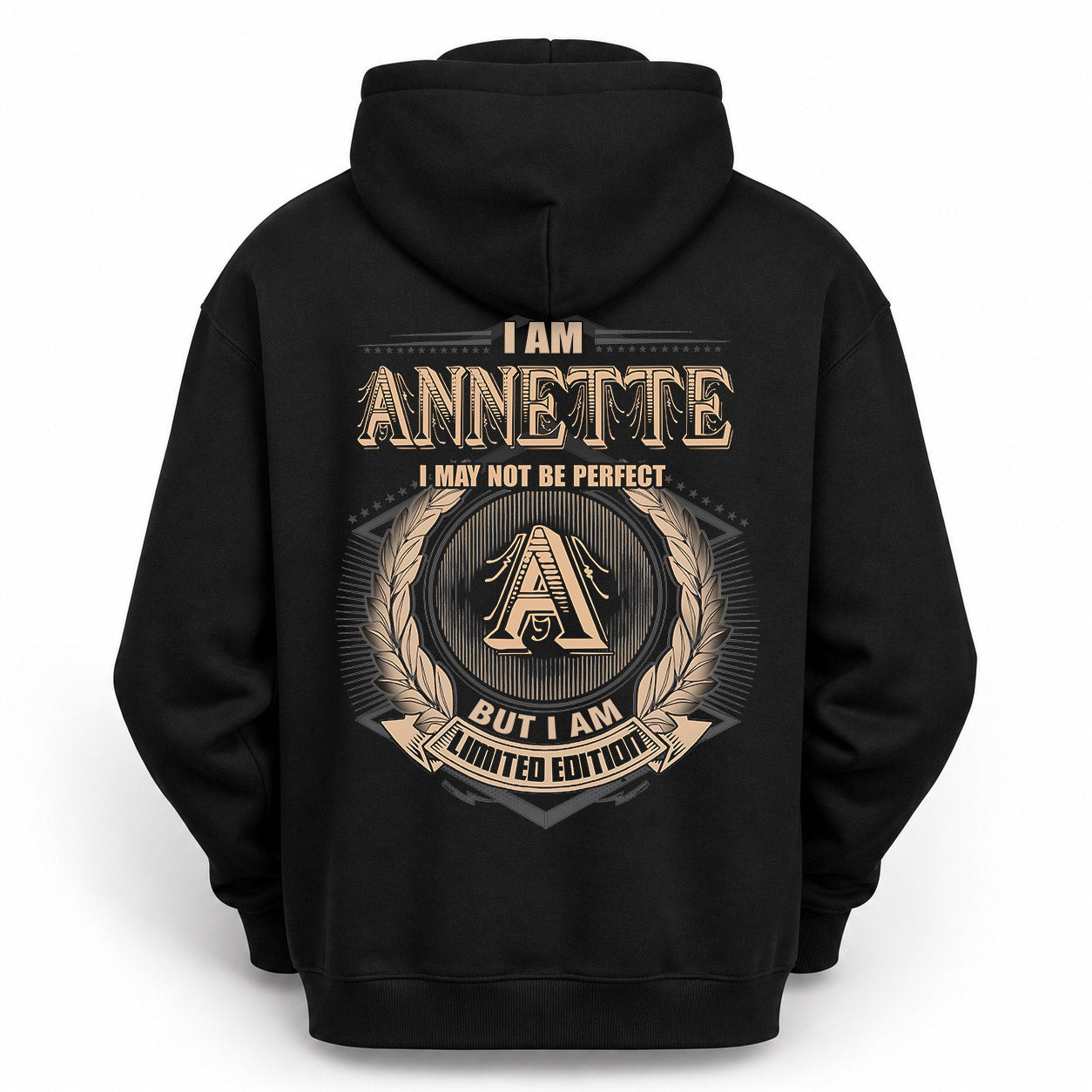 ANNETTE PH55-T25-Personalized Name Quote Apparel “I Am NAME May Not Be Perfect But I Am Limited Edition”