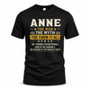 ANNE TM90-K04-125 - NAME Legendary Know-It-All Personalized Funny Shirt