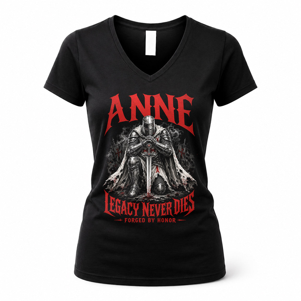ANNE HS90-K04-109 - NAME Legacy Never Dies Forged By Honor Personalized Knight