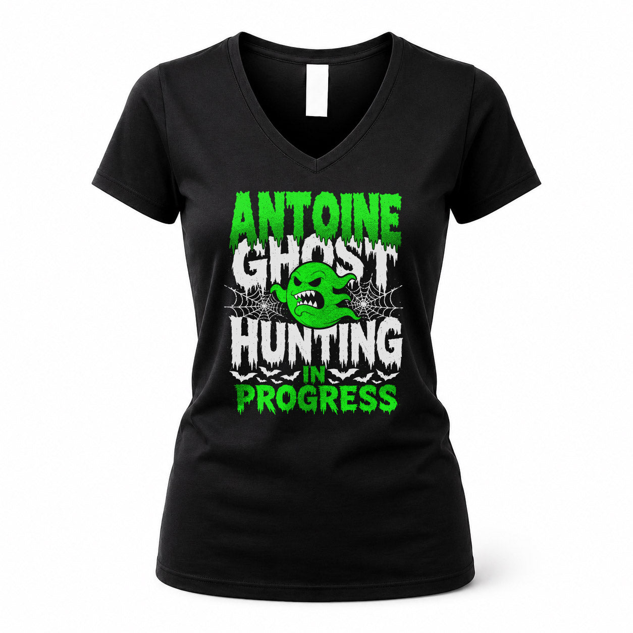 ANTOINE HW22-K06-109 - NAME Ghost Hunting In Progress Personalized Halloween Shirt
