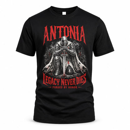 ANTONIA HS90-K04-109 - NAME Legacy Never Dies Forged By Honor Personalized Knight