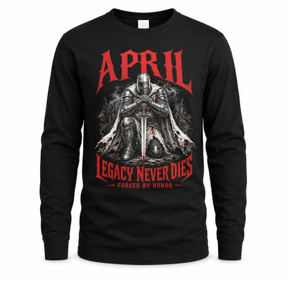 APRIL HS90-K04-109 - NAME Legacy Never Dies Forged By Honor Personalized Knight