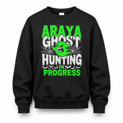 ARAYA HW22-K06-109 - NAME Ghost Hunting In Progress Personalized Halloween Shirt