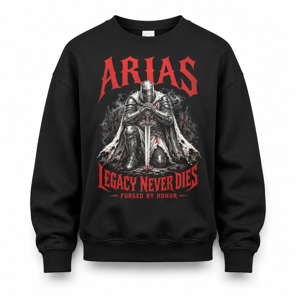 ARIAS HS90-K04-109 - NAME Legacy Never Dies Forged By Honor Personalized Knight