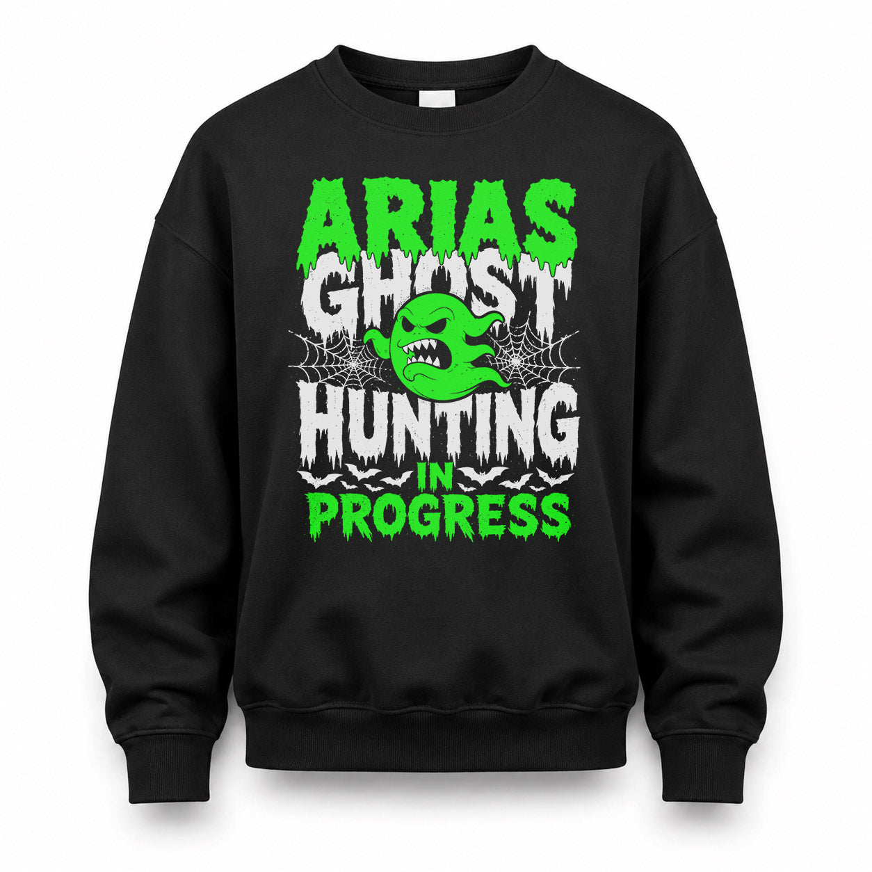 ARIAS HW22-K06-109 - NAME Ghost Hunting In Progress Personalized Halloween Shirt