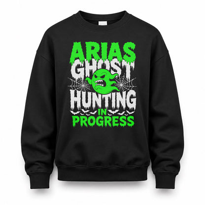 ARIAS HW22-K06-109 - NAME Ghost Hunting In Progress Personalized Halloween Shirt
