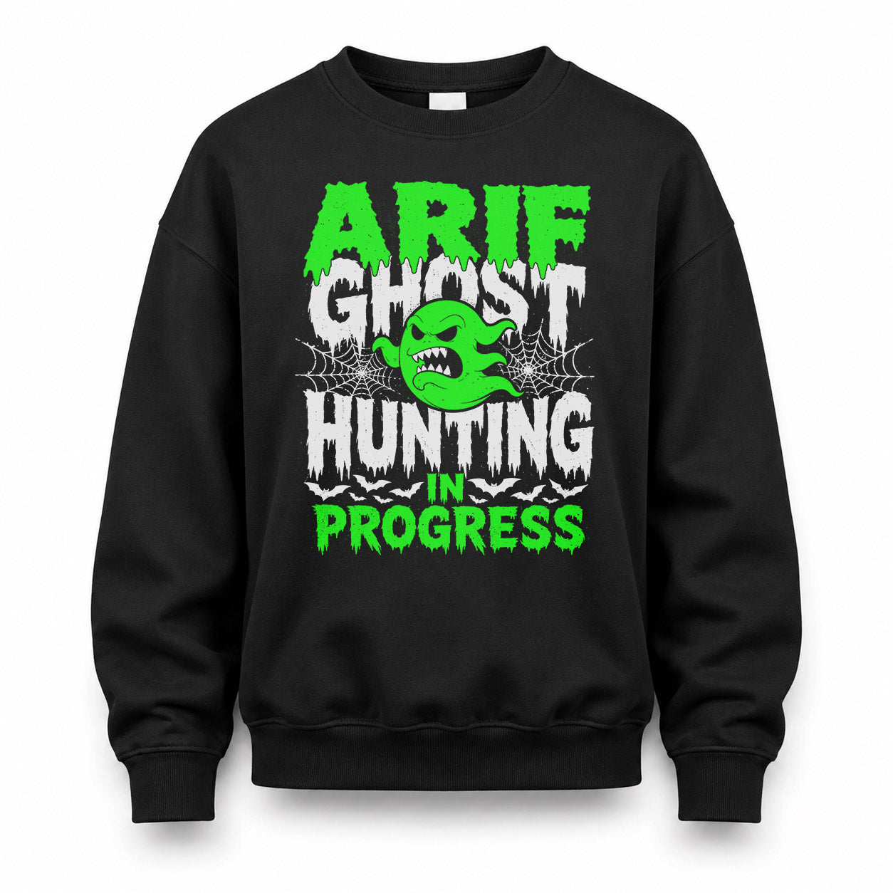 ARIF HW22-K06-109 - NAME Ghost Hunting In Progress Personalized Halloween Shirt