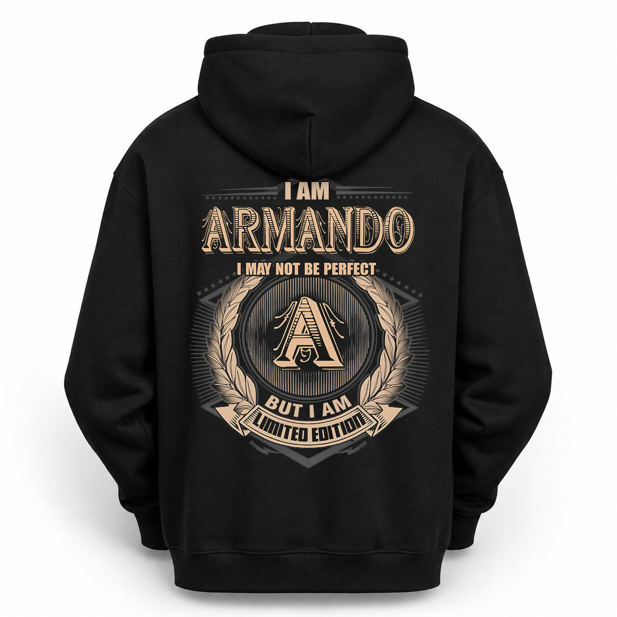ARMANDO PH55-T25-Personalized Name Quote Apparel “I Am NAME May Not Be Perfect But I Am Limited Edition”