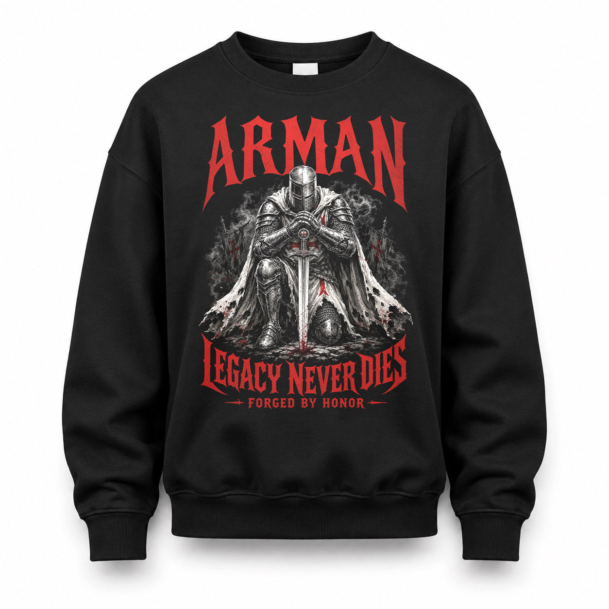 ARMAN HS90-K04-109 - NAME Legacy Never Dies Forged By Honor Personalized Knight