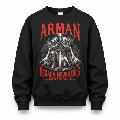 ARMAN HS90-K04-109 - NAME Legacy Never Dies Forged By Honor Personalized Knight