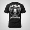 ARMAN P01-K24-229 – Personalized Skull Graphic Apparel “I Am NAME I May Not Be Perfect But I Am Limited Edition”