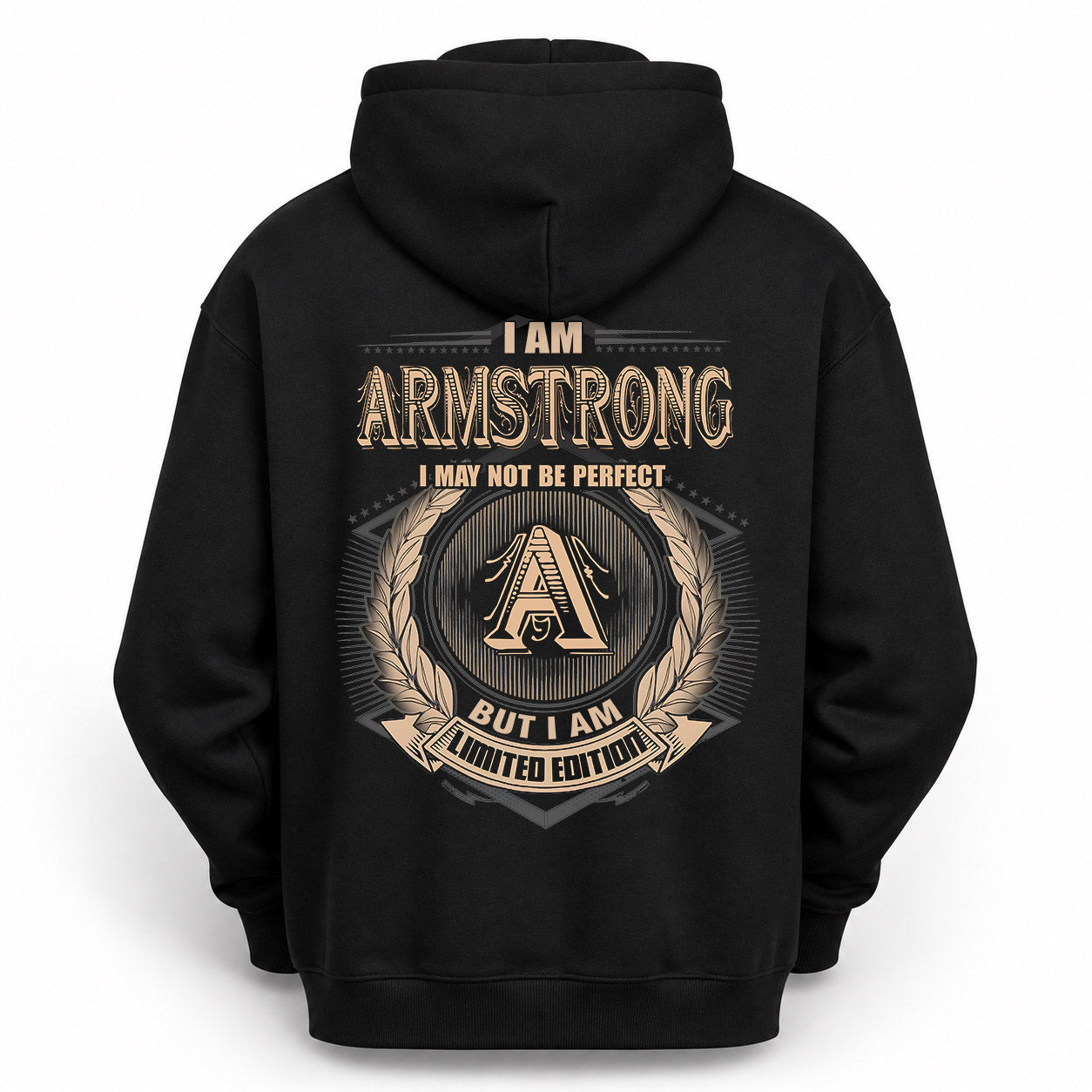 ARMSTRONG PH55-T25-Personalized Name Quote Apparel “I Am NAME May Not Be Perfect But I Am Limited Edition”