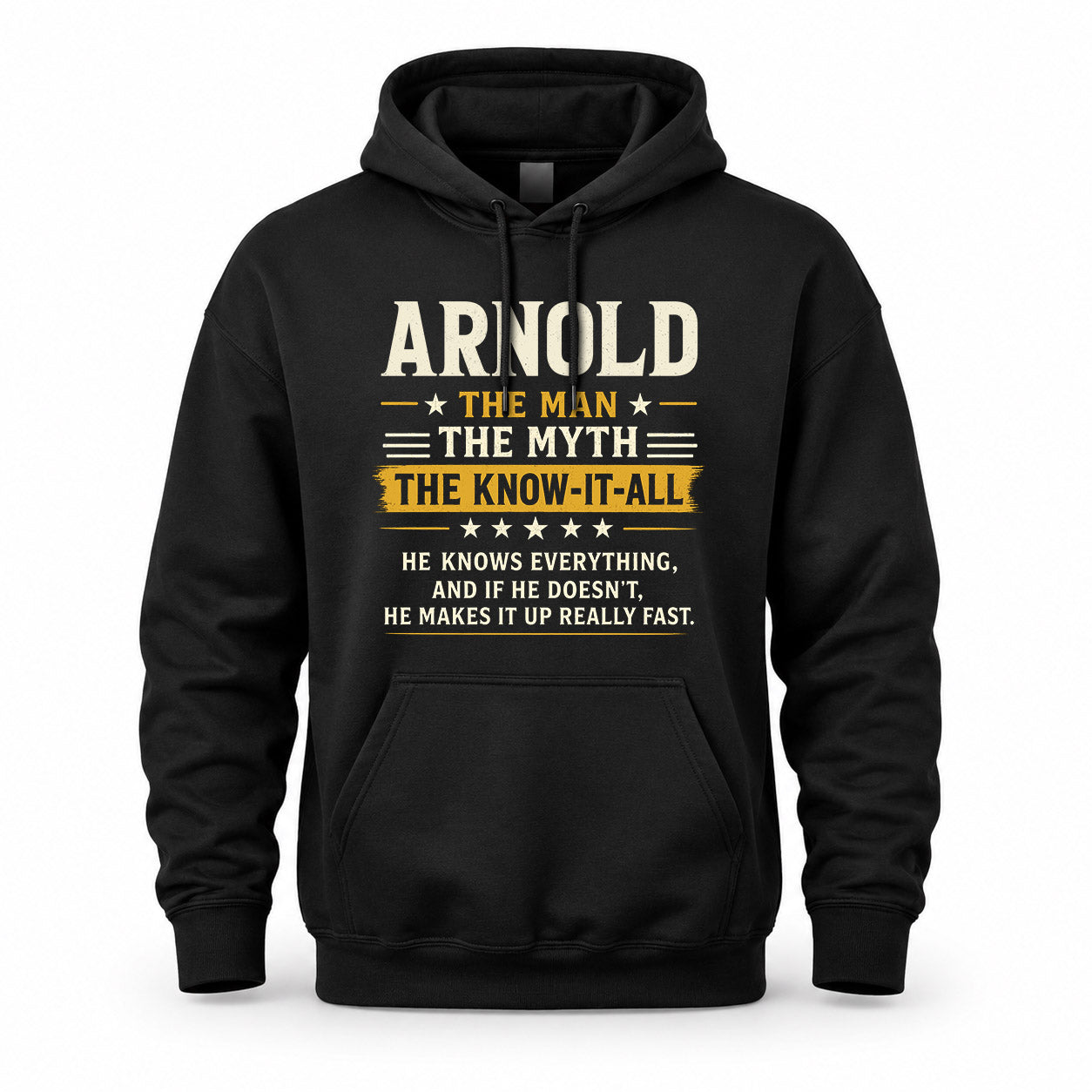 ARNOLD TM90-K04-125 - NAME Legendary Know-It-All Personalized Funny Shirt