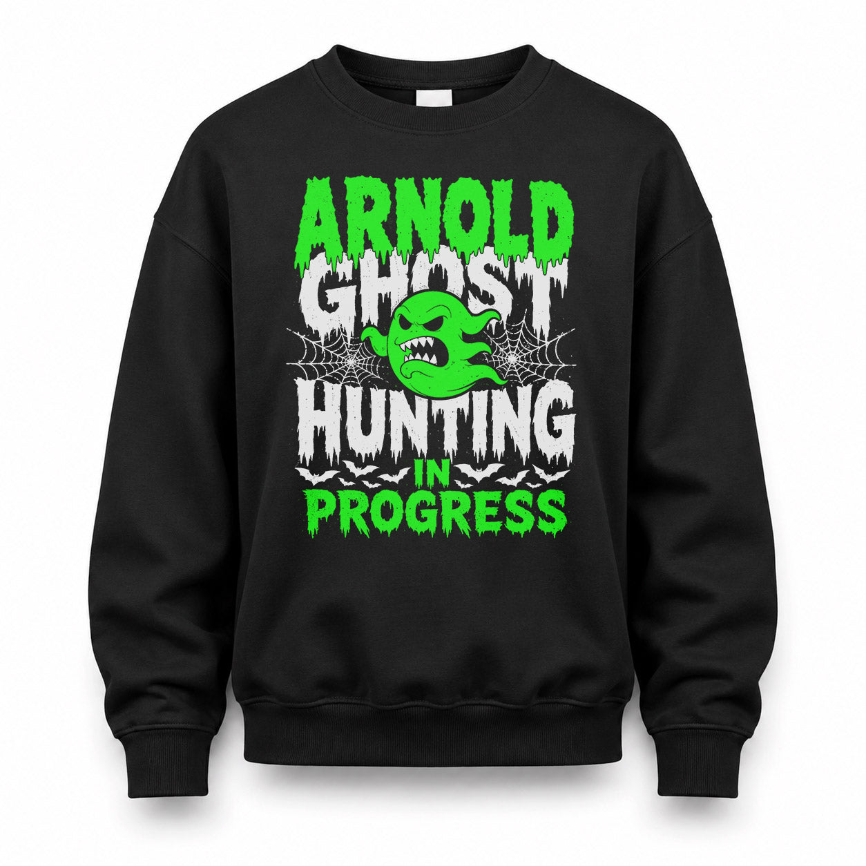 ARNOLD HW22-K06-109 - NAME Ghost Hunting In Progress Personalized Halloween Shirt