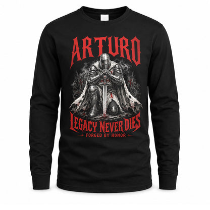 ARTURO HS90-K04-109 - NAME Legacy Never Dies Forged By Honor Personalized Knight