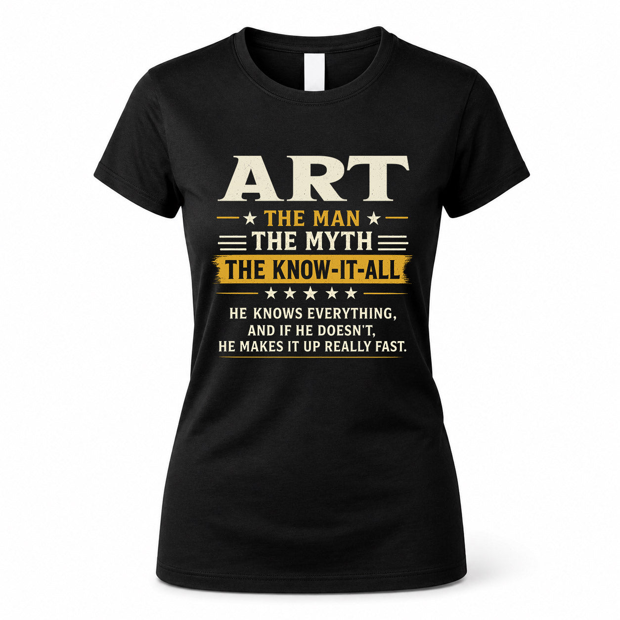 ART TM90-K04-125 - NAME Legendary Know-It-All Personalized Funny Shirt