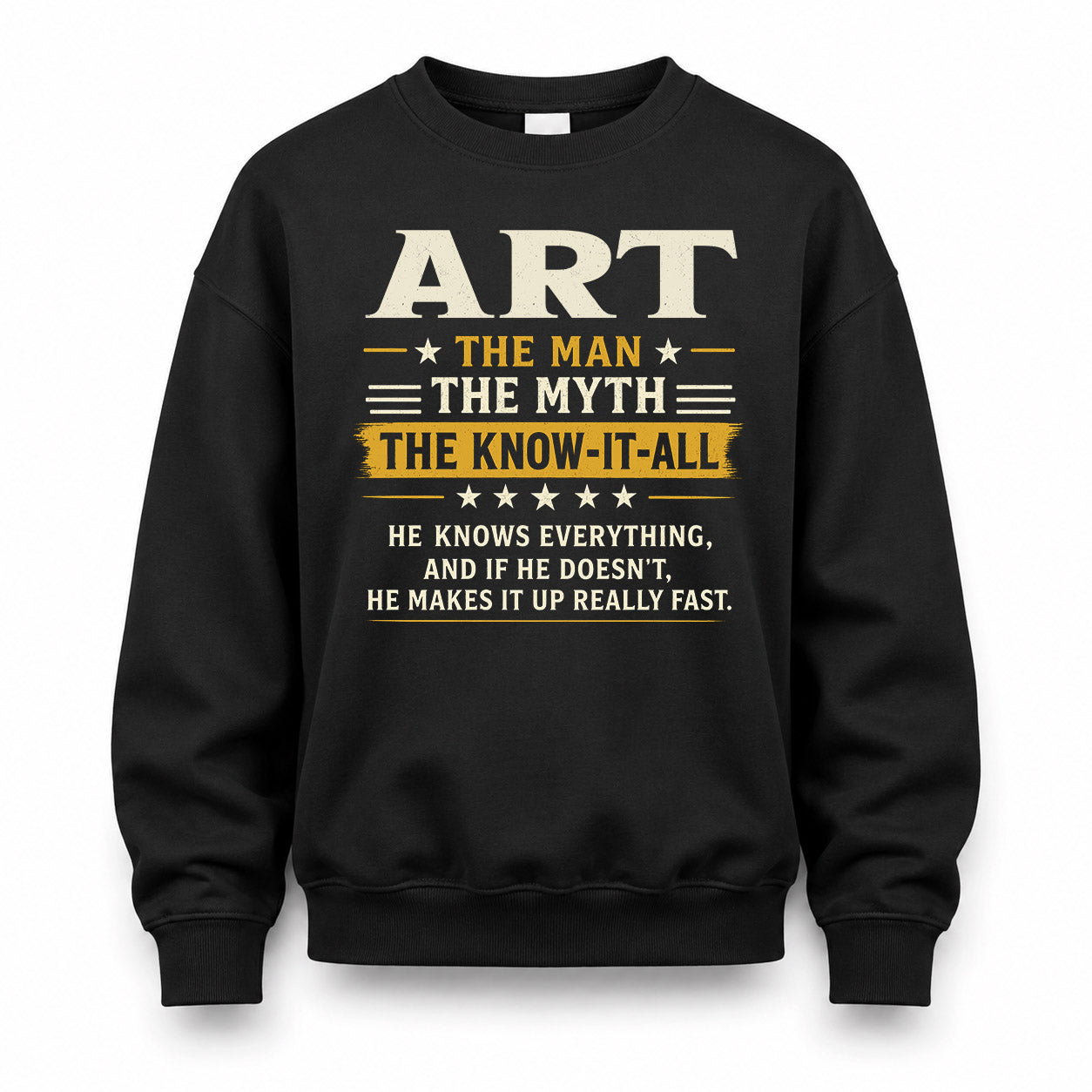 ART TM90-K04-125 - NAME Legendary Know-It-All Personalized Funny Shirt