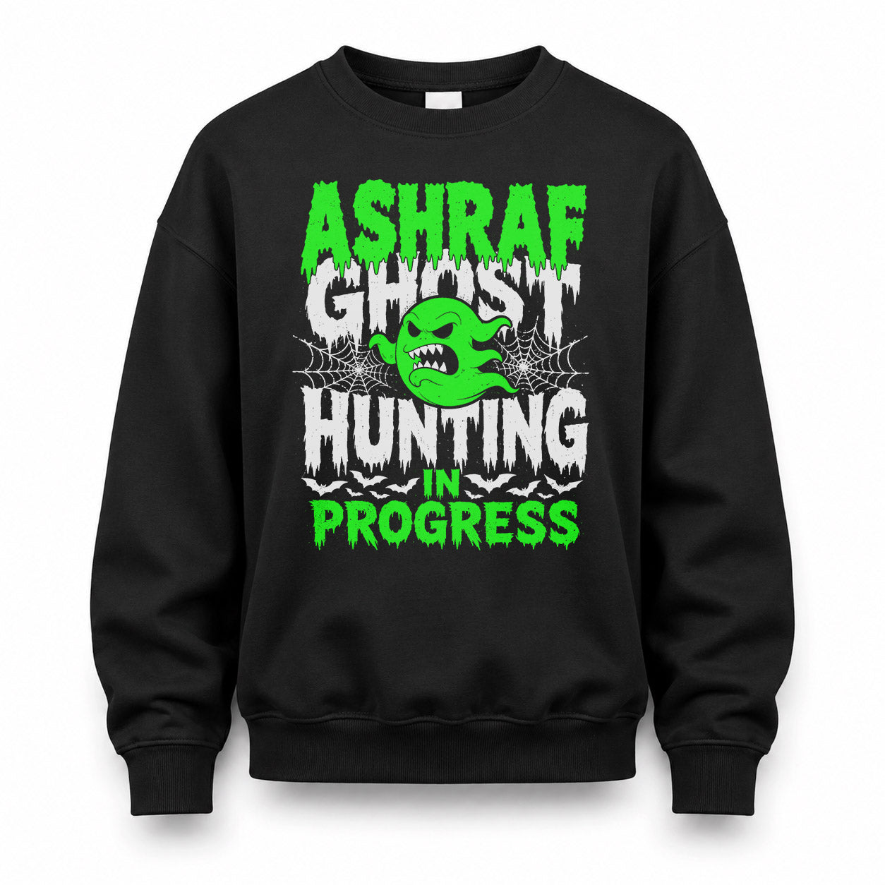 ASHRAF HW22-K06-109 - NAME Ghost Hunting In Progress Personalized Halloween Shirt