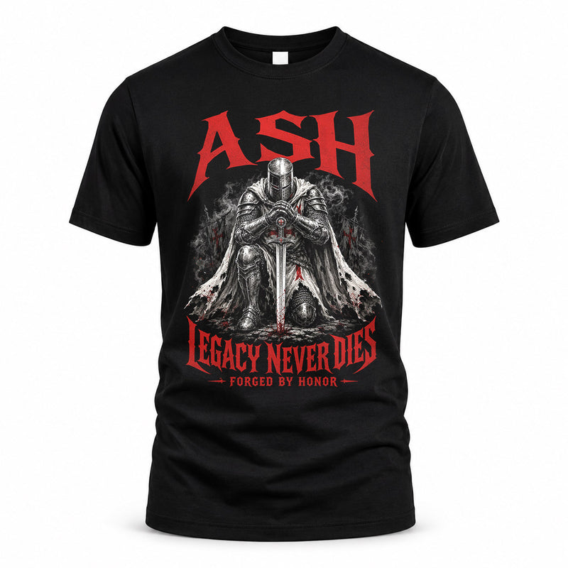 ASH HS90-K04-109 - NAME Legacy Never Dies Forged By Honor Personalized Knight