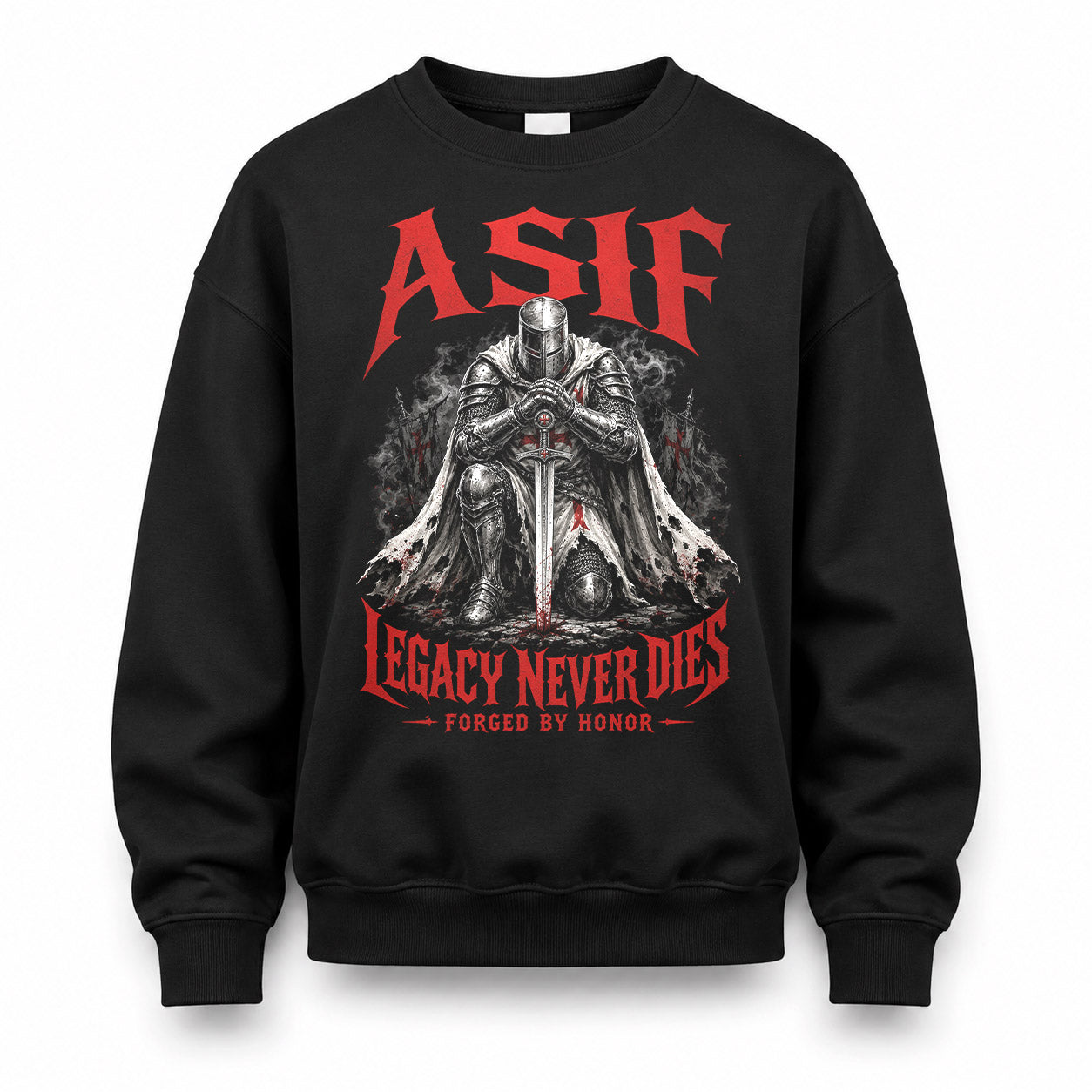 ASIF HS90-K04-109 - NAME Legacy Never Dies Forged By Honor Personalized Knight