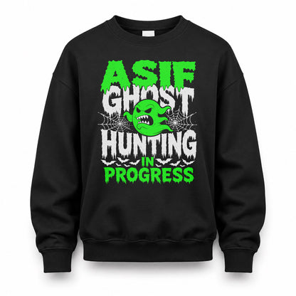 ASIF HW22-K06-109 - NAME Ghost Hunting In Progress Personalized Halloween Shirt